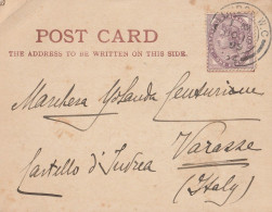 CARTOLINA REGNO UNITO 1899 ONE PENNY DIRETTA LONDON (ZP1490 - Lettres & Documents