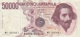 BANCONOTA ITALIA LIRE 50000 BERNINI EF (ZP915 - 50000 Liras
