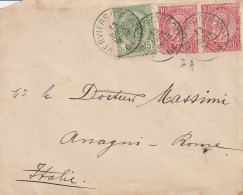 LETTERA BELGIO 1918 5+10+10 DIRETTA ROMA (ZP3196 - Andere & Zonder Classificatie