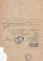 LETTERA 1935 SEGNATASSE 2X5 TIMBRO VOLTERRA (ZP2675 - Impuestos