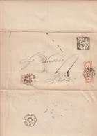 LETTERA 1892 SEGNATASSE 2X5+30 TIMBRO PRATO IN TOSCANA FIRENZE (ZP2671 - Postage Due