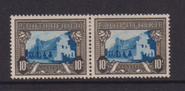 SOUTH AFRICA  - 1933-48 10s Bi-Lingual Pair Hinged Mint - Unused Stamps