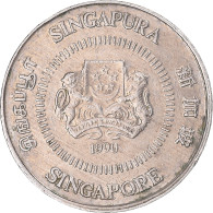 Monnaie, Singapour, 10 Cents, 1990 - Singapour