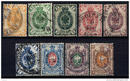 Russia 1883 Unif. 28/35+29a Usati/Used VF - Gebruikt