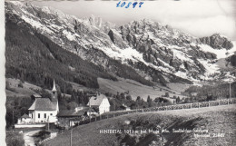 E1068) HINTERTAL Bei Maria Alm Saalfelden In Salzburg - Tolle S/W FOTO AK Kirche Häuser Zaun Straße - Saalfelden