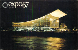 Canada Montreal Expo 1967 Soviet Union Pavilion Night View - Montreal