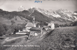 E1070) HINTERTAL Bei Maria Alm Saalfelden - Salzburg - HAUS DETAILS Straße Kirche - Saalfelden