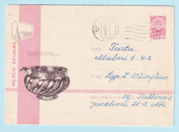 USSR 1966.0210. Silverware (17. C.). Prestamped Cover, Used - 1960-69