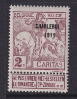 Belgium, Scott B18, MLH - 1910-1911 Caritas