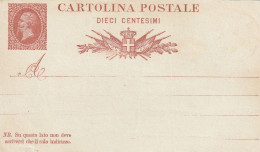 INTERO POSTALE NUOVO C.10 1878  (ZP3692 - Postwaardestukken