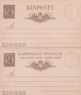INTERO POSTALE NUOVO +RISPOSTA 15 C. 1879 SENZA MILL. (ZP3613 - Interi Postali