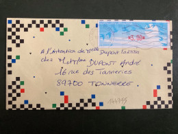 LETTRE VIGNETTE à 3,00 OBL.MEC.12 08 97 76 LE HAVRE CAUCRIAUVILLE - 1990 « Oiseaux De Jubert »