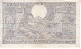 Belgique - Billet 60 D - Daté 29.06.42 - 100 Francs-20 Belgas