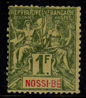 Nossi-Be - 1894 -  1 F.. Type Groupe -  Neuf Sans Gomme - Nuovi