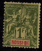 Nossi-Be - 1894 -  1 F.. Type Groupe -  Neuf Sans Gomme - Nuevos