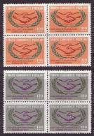 1965 TURKEY INTERNATIONAL CO-OPERATION YEAR BLOCK OF 4 MNH ** - Nuovi