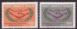 1965 TURKEY INTERNATIONAL CO-OPERATION YEAR MNH ** - Unused Stamps