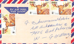 GHANA - AIR MAIL 1984 - GERMANY / 1443 - Ghana (1957-...)