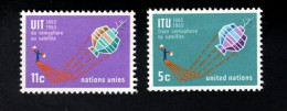 1932625617 1965 SCOTT 141 142  (XX) POSTFRIS  MINT NEVER HINGED  - ITU - INTERNATIONAL TELECOMMUNICATIONS UNION - Neufs