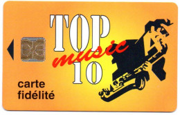 Carte Fidélité TOP Music 10 - Spécimen Démonstration France Card Karte (F 548) - Badge Di Eventi E Manifestazioni
