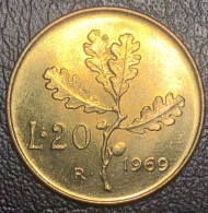 Italia 20 Lire, 1969 (qFDC) - 20 Liras