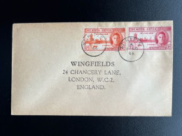 SAINT KITTS NEVIS 1946 LETTER TO LONDON 01-11-1946 - St.Christopher, Nevis En Anguilla (...-1980)