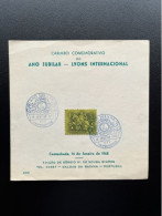 PORTUGAL 1968 CARD JUBILEE LYONS INTERNATIONAL 14-01-1968 - Cartas & Documentos