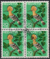 1970 Schweiz Pro Juventute ET ° Zum: CH J233, Mi: CH 937, Wiedehopf, Einheimische Vögel - Piciformes (pájaros Carpinteros)