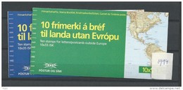 1994 MNH Iceland Booklets Europa, Mi 800-01 Postfris** - Libretti