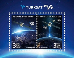 Turkey Stamps 2021 TÜRKSAT 5A Space - Ungebraucht