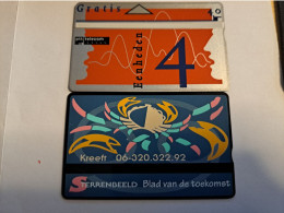 NETHERLANDS  4 UNITS /    / HOROSCOPE KREEFT/ CANCER    / RCZ 646.01  MINT  ** 15939** - GSM-Kaarten, Bijvulling & Vooraf Betaalde