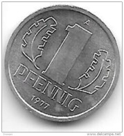 DDR1 Pfennig 1977     Km  8.2  Unc - 1 Pfennig