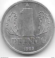 *DDR1 Pfennig 1983    Km  8.2  Unc - 1 Pfennig