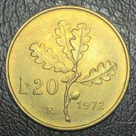 Italia 20 Lire, 1972 - 20 Liras