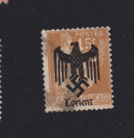 N° 282, 45 C Paix Faux De Propagande Lorient Oblitéré 02 - Guerre (timbres De)