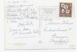 3839  Postal Andorra La Vieja  1965, - Covers & Documents