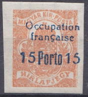 Arad Occupation Française En Hongrie Taxe N° 7 * (K6) - Unused Stamps