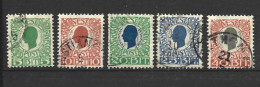 ANTILLES DANOISES 1905 (o) Y&T N° 27 à 31   Wmk Crown - P 12.5 - Dänische Antillen (Westindien)