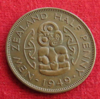 New Zealand 1/2 Half Penny 1949 KM# 20 *VT Nova Zelandia Nuova Zelanda Nouvelle Zelande - Nieuw-Zeeland