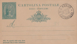 INTERO POSTALE 1895 SAN MARINO NON VIAGGIATO MA ANNULLATO (ZP4978 - Enteros Postales
