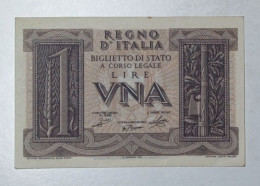 Regno D'Italia - 1 Lira Impero 1939 QFDS / AUNC - Regno D'Italia – 1 Lire