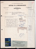 DDFF 361 -- ROOSENDAAL - Dossier De 4 Documents 1960 - Facture Erven Bruijninckx + Timbres FISCAUX Belges - Documenti