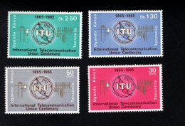 1932681708 1965 SCOTT 152 155 (XX) POSTFRIS  MINT NEVER HINGED  - ITU - INTERNATIONAL TELECOMMUNICATIONS UNION - Kenia (1963-...)