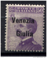 Venezia Giulia 1918 Sass.27 **/MNH VF/F - Venezia Julia