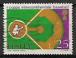 ITALIE    -    1973  .   Coupe  Intercontinentale  De   BASE-BALL   -   Oblitéré - Honkbal