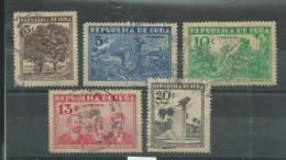 230045566  CUBA  YVERT  Nº212/216 - Gebruikt