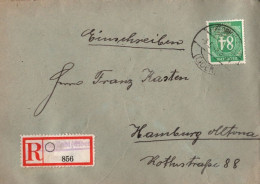 ! 1948 Einschreiben Aus Friedrichsstadt / Eider Gelaufen N. Hamburg Altona - Storia Postale