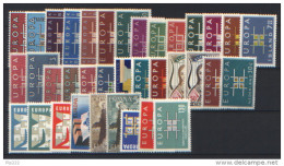 Europa CEPT 1963 Annata Completa / Complete Year **/MNH VF - Komplette Jahrgänge