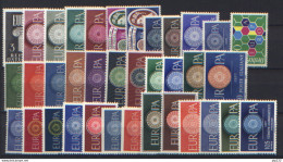 Europa CEPT 1960 Annata Completa / Complete Year Set **/MNH VF - Années Complètes