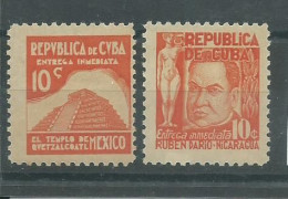 230045574  CUBA  YVERT TPLPE Nº8/9  **/* MNH/MH - Impuestos